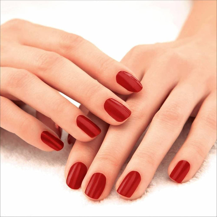 Lakme 9 To 5 Cherry Red Primer + Gloss Nail Polish for a Flawless Finish