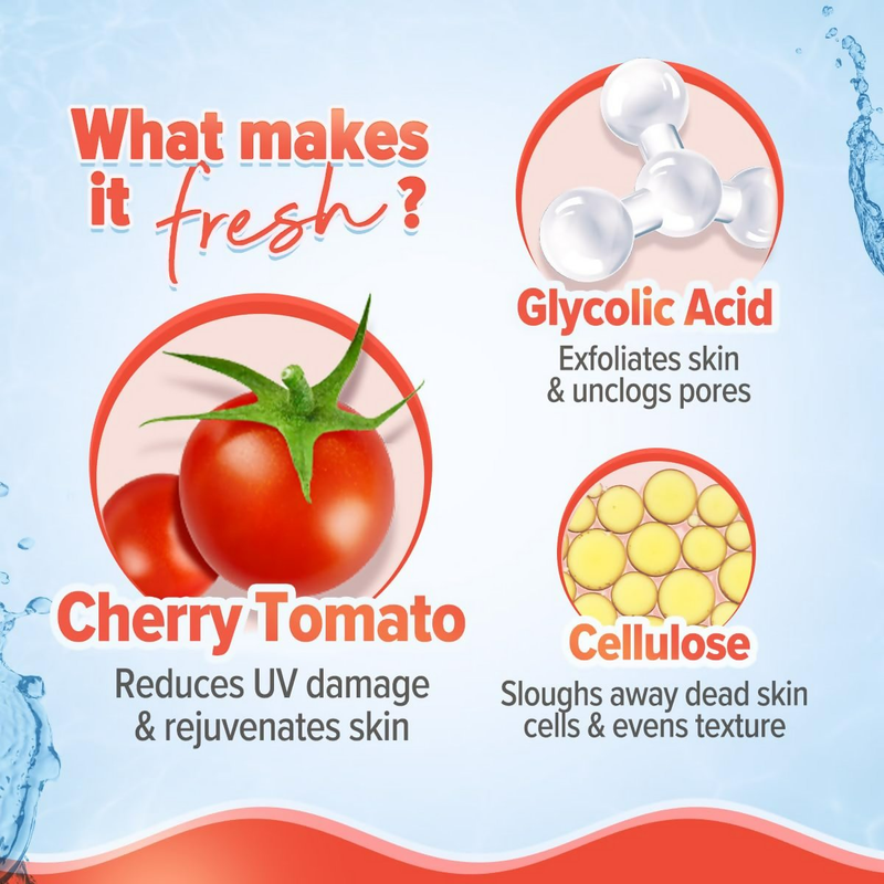 Aqualogica Detan+ Face & Body Scurb with Cherry Tomato