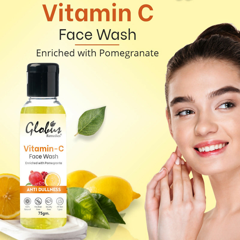 Globus Remedies Anti Ageing Globus Naturals Anti-Ageing Skin Brightening Vitamin C Face Wash