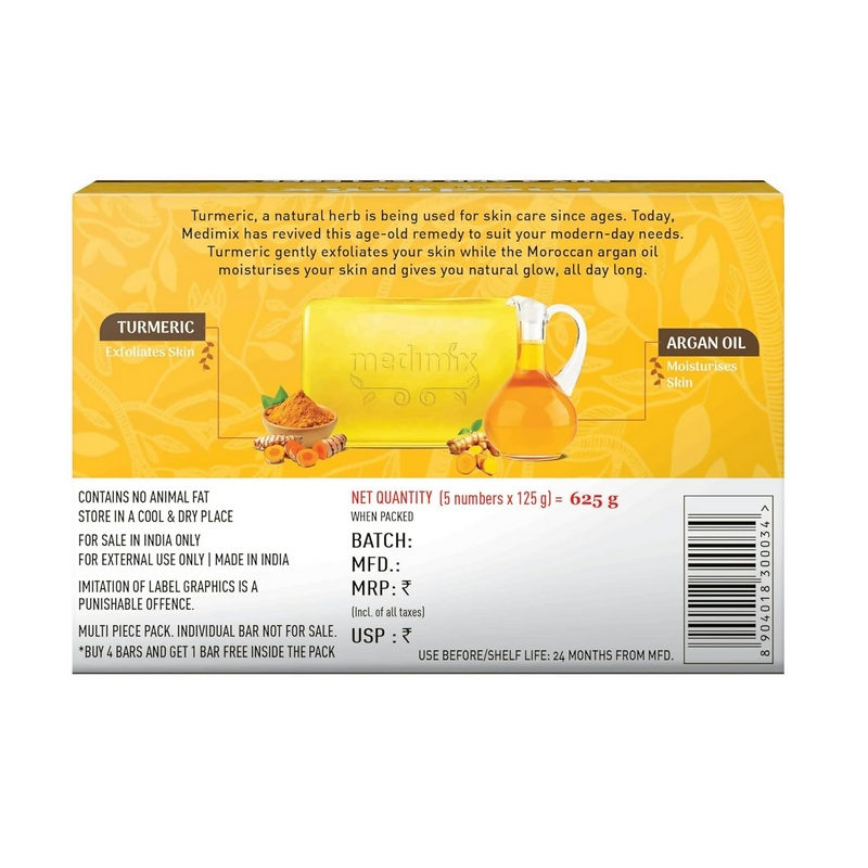 Medimix Ayurvedic Tumeric & Argan Oil Bathing Bar