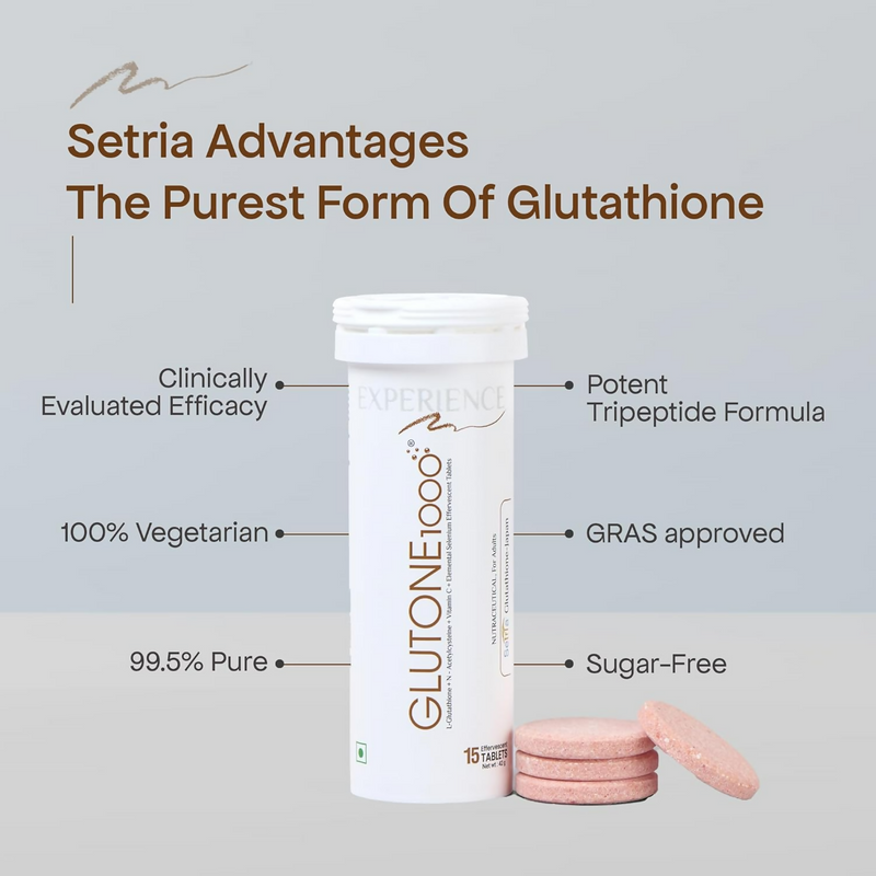 Glutone 1000 Setria L-Glutathione Effervescent Tablets