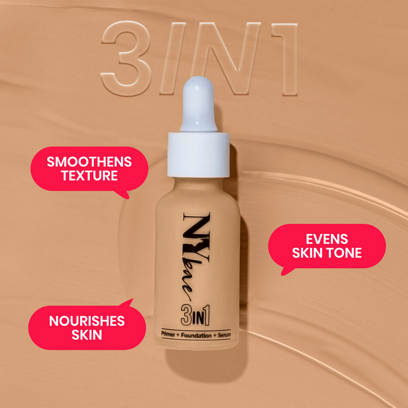 NY Bae 3 in 1 Serum Foundation with Primer Warm Milk 09