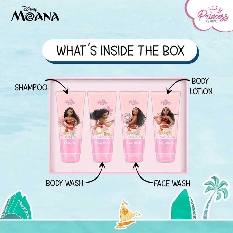 Renee Cosmetics Princess Disney Moana Bath & Body Care Set Kit