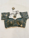 Zarina Smoke Green Blouse