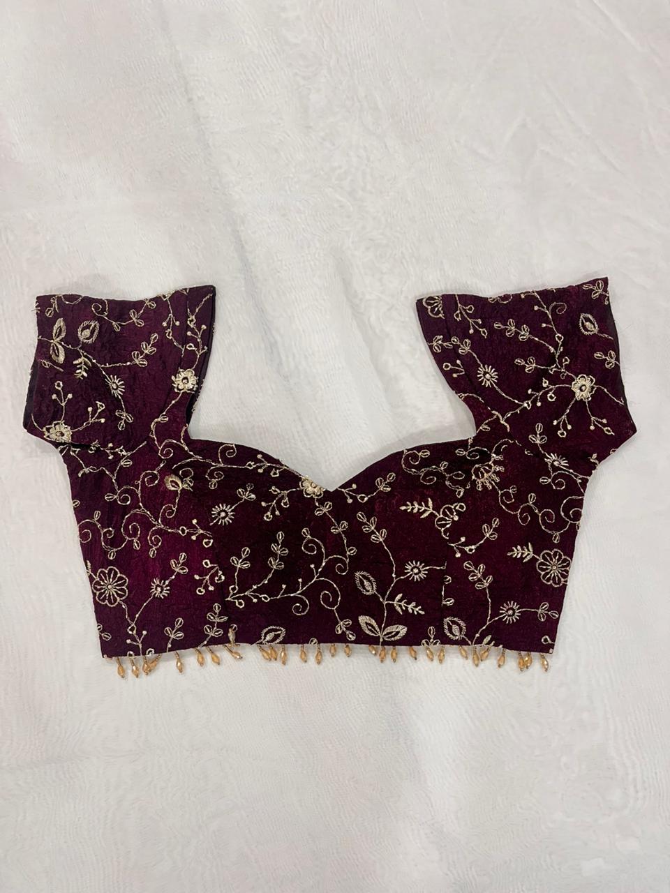 Zarina Wine Blouse