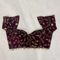 Zarina Wine Blouse