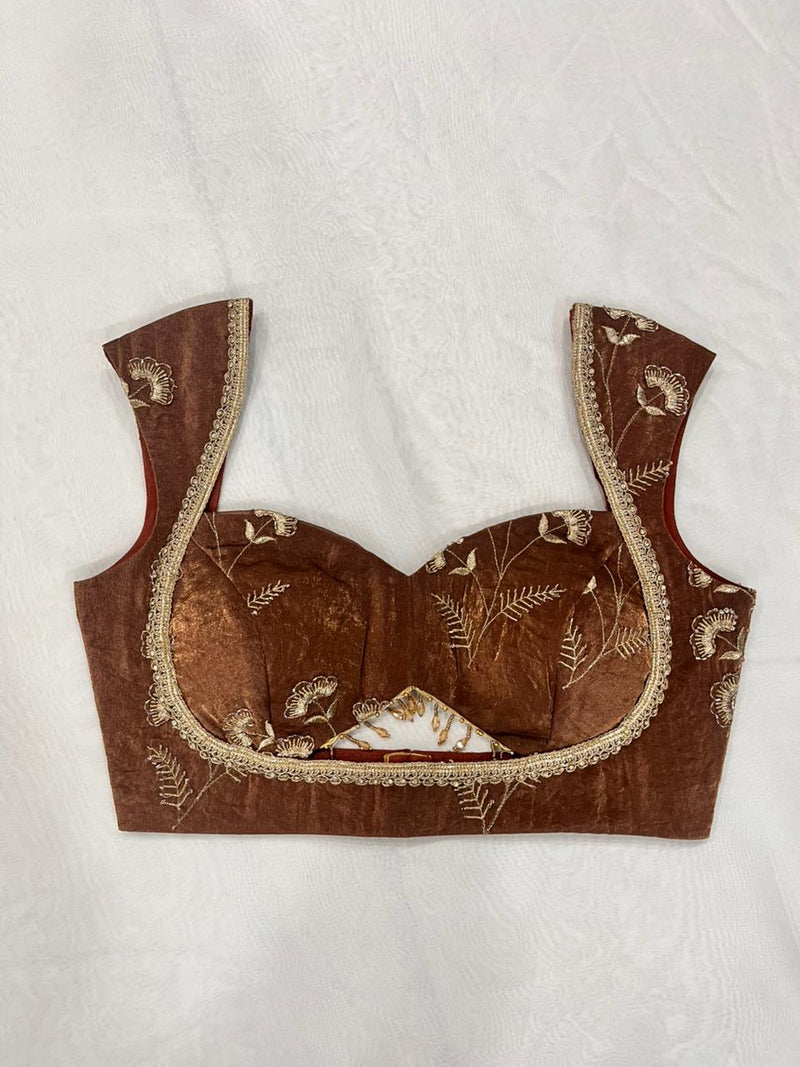 Zarina Rust Brown Blouse