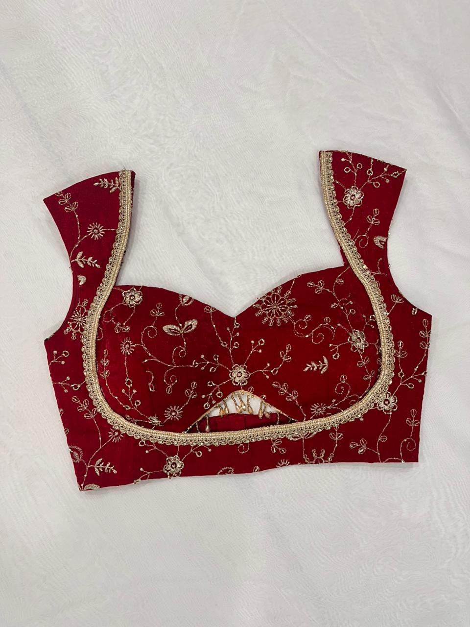 Zarina Crimson Blouse