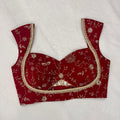 Zarina Crimson Blouse