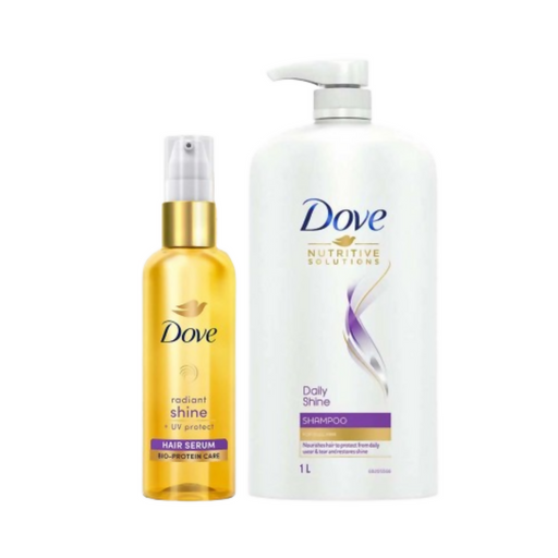Dove Daily Shine Shampoo + Shine Serum With UV Protection