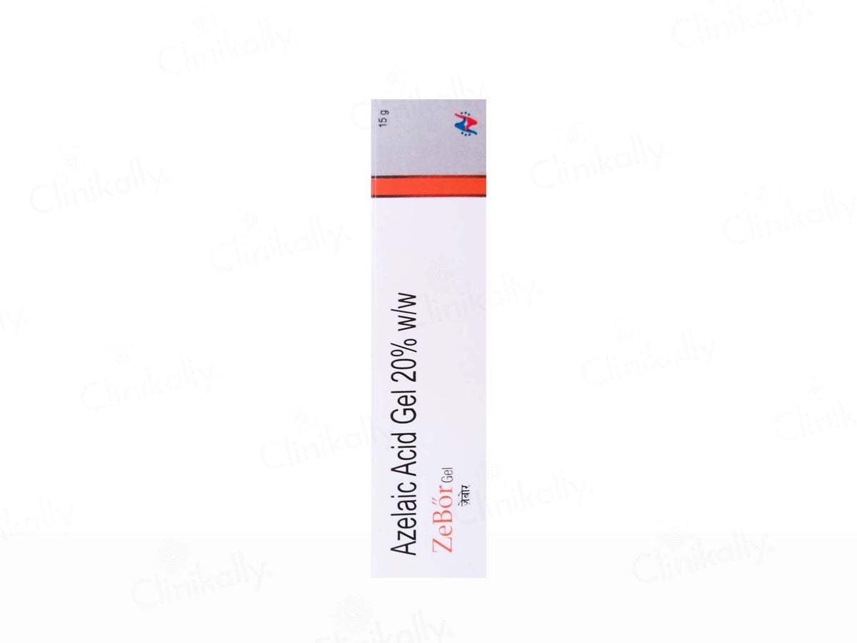 Tube of Azelaic Acid Gel 20% on a white background