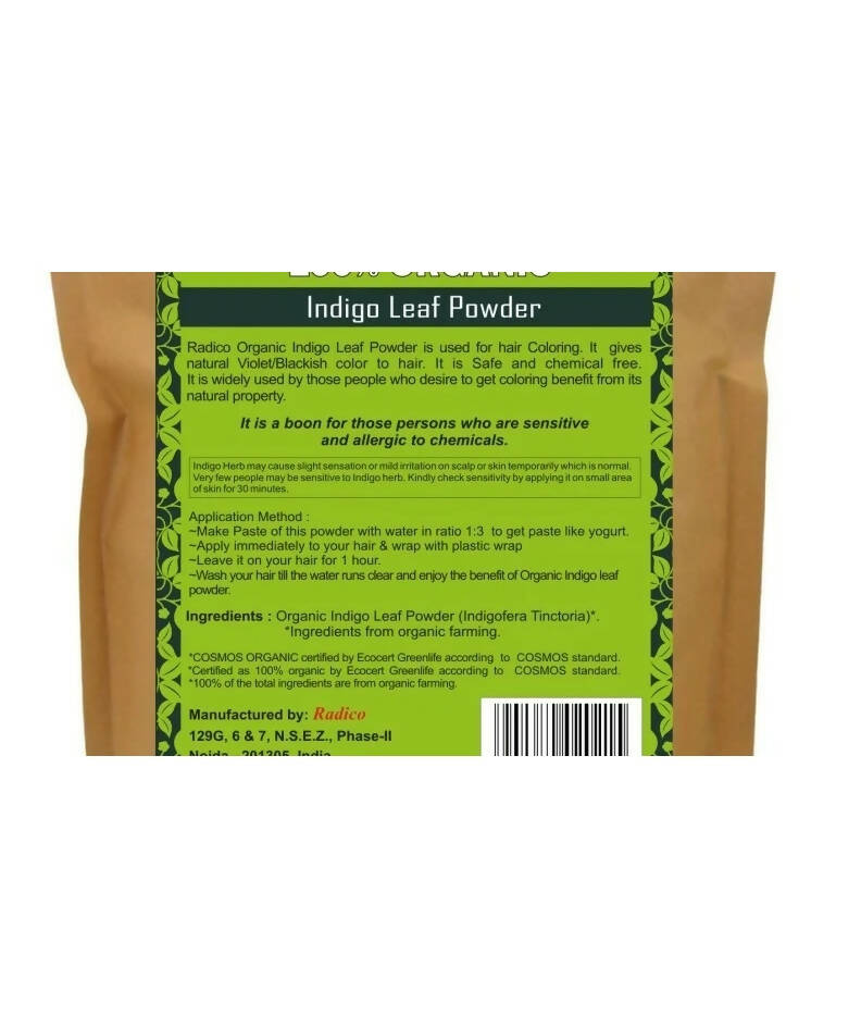 Radico Organic Indigo Leaf Powder Hair Color - Limited Time Offer