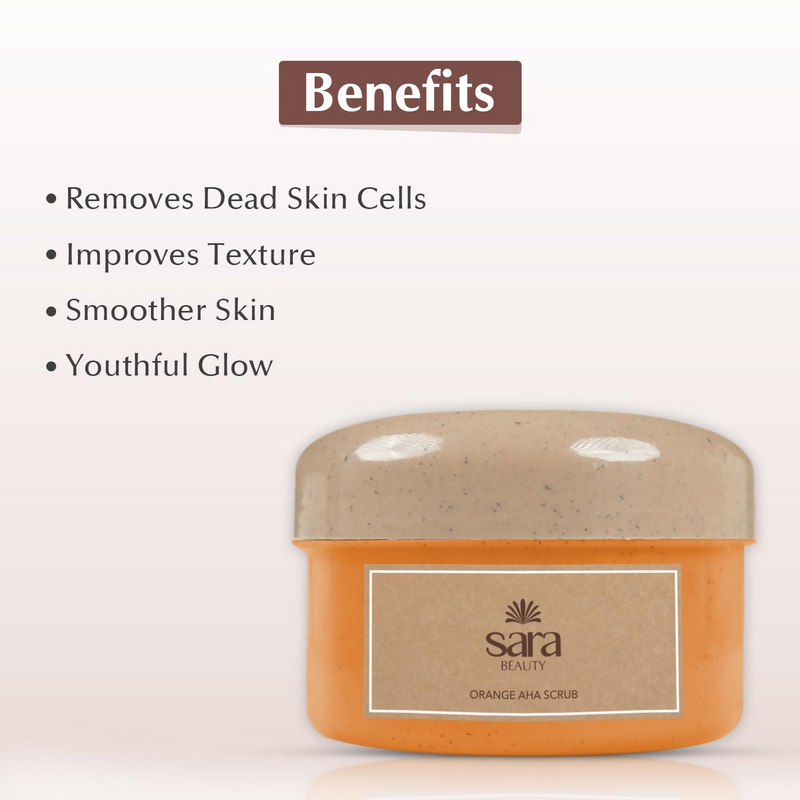 Sara Soul of Beauty Orange AHA Scrub Enriched with Vitamin C