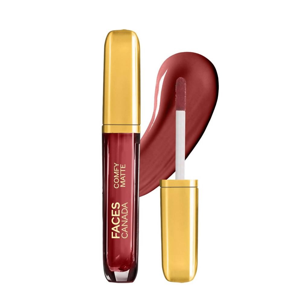 Faces Canada Comfy Matte Liquid Lipstick - Note To Self 07 10 HR Long Lasting