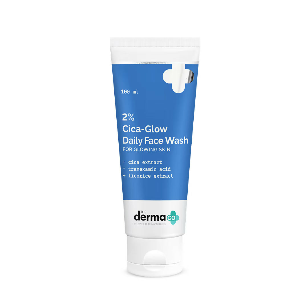 The Derma Co 2% Cica-Glow Face Wash For Glowing Skin