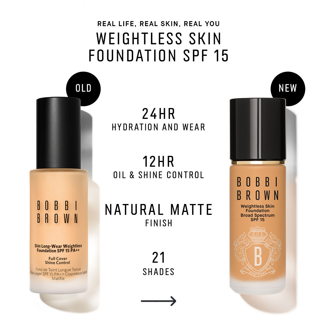 Bobbi Brown Mini Weightless Skin Natural Matte Finish Foundation SPF 15 - Warm Ivory