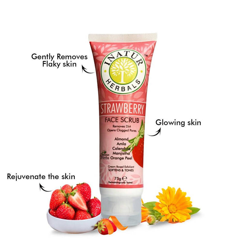 Inatur Strawberry Face Scrub