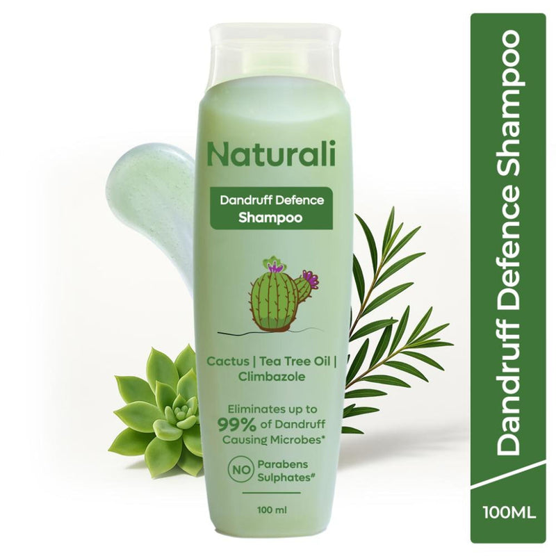 Naturali Dandruff Defence Shampoo With Cactus Extract, Tea Tree Oil & Climbazole