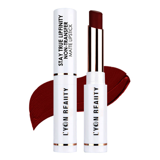Lyon Beauty Stay True Lipfinity Non Transfer Matte Lipstick - Maroon 10