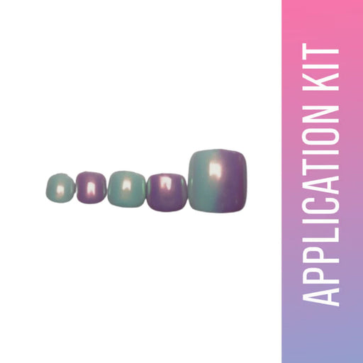 SOEZI Aurora Dreams Toezi Reusable Press On Nails - Application Kit