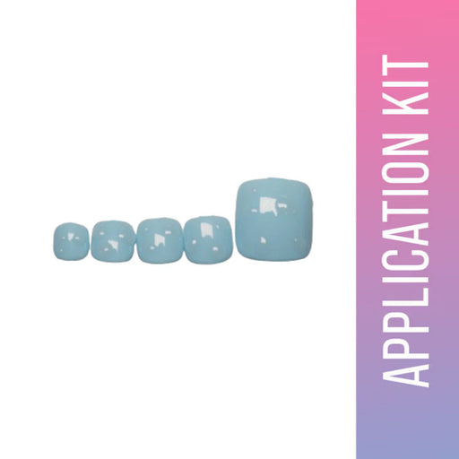SOEZI Oceans Whisper Toezi Reusable Press On Nails - Application Kit