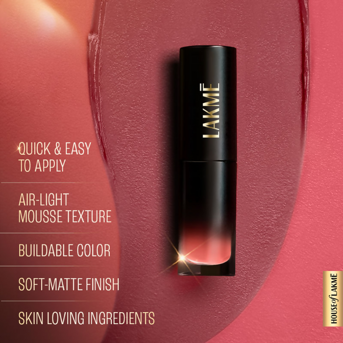 Lakme Xtraordin-Airy One-And-Done Lip, Eye & Cheek Tint - Candy Floss