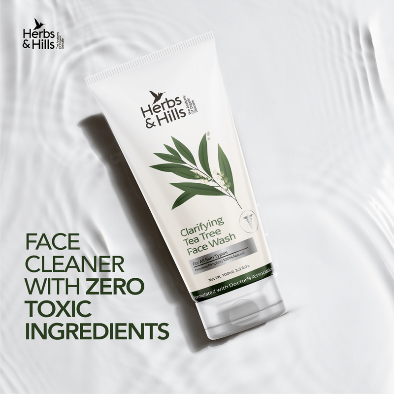 Herbs & Hills Clarifying Tea Tree Face Wash