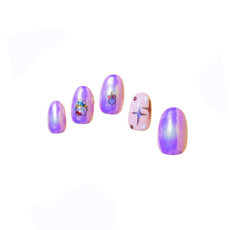 SOEZI Blush Kitty Reusable Press On Nail - Ready To Wear Kit