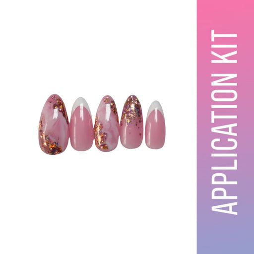 SOEZI Fancy Nancy Reusable Press On Nails - Application Kit