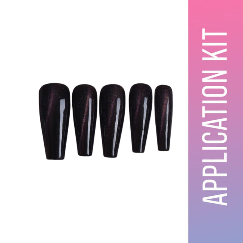 SOEZI Blake Medium Square Reusable Press On Nails - Application Kit