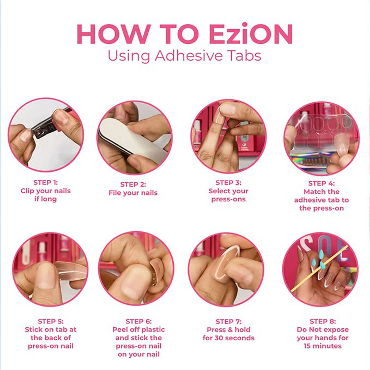 SOEZI Blake Medium Square Reusable Press On Nail - Ready To Wear Kit