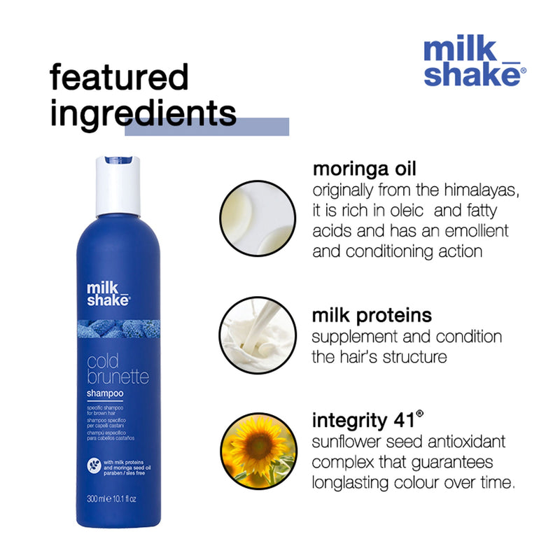 Milkshake Cold Brunette Shampoo For Brown & Dark Blond Hair