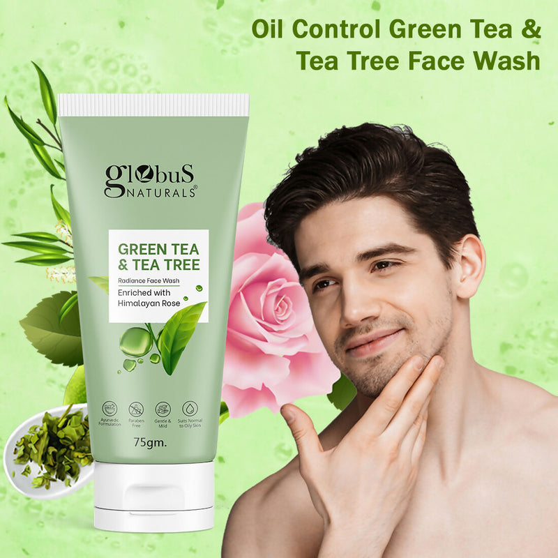 Globus Naturals Green Tea & Tea Tree Face Wash