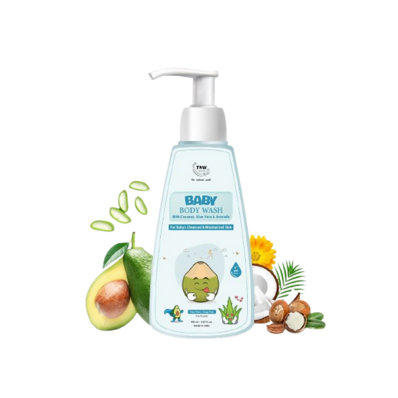 The Natural Wash Baby Body Wash For Moisturized Skin With Coconut, Aloe Vera & Avocado