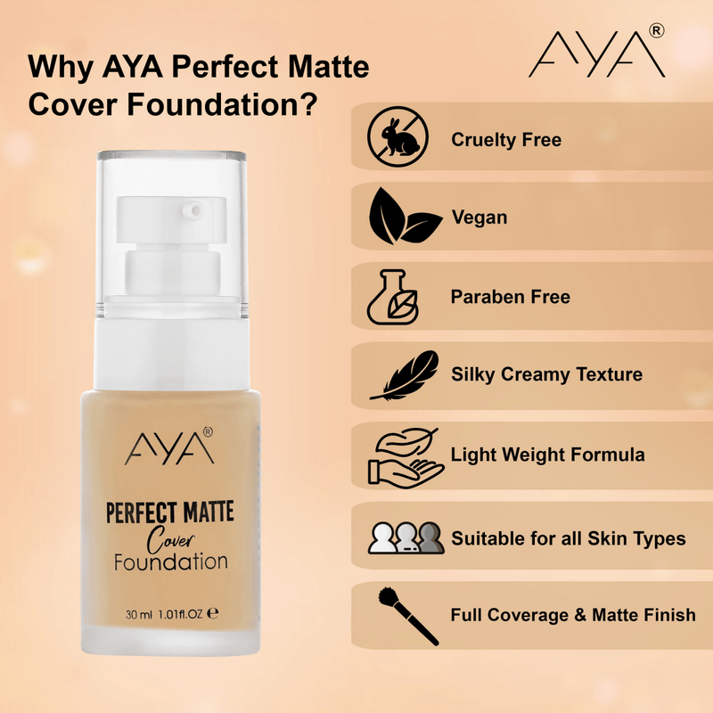 AYA Perfect Matte Cover Foundation - 01 Ivory