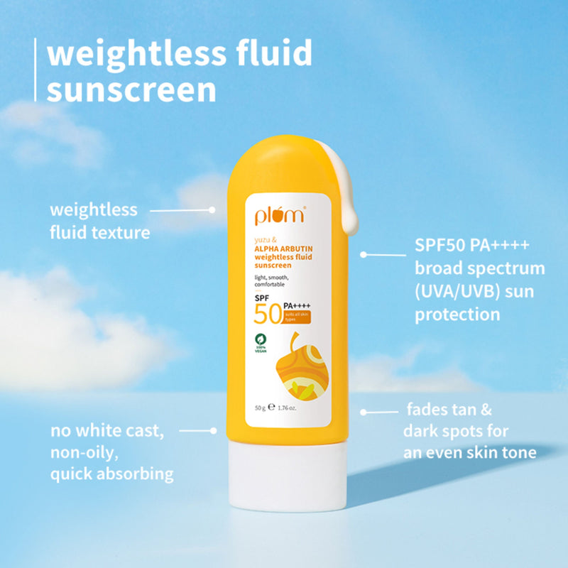 Plum Bestselling Vitamin C & Alpha Arbutin Sun Protect Duo - For Tan Protection & Glowing Skin