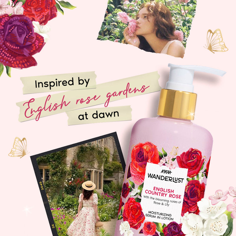 Wanderlust Moisturizing Body Lotion - English Country Rose