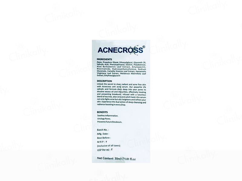 Acnecross Salicylic Acid Pore Refining Serum