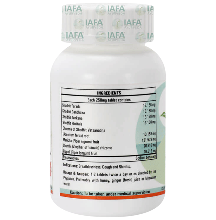 Iafa Ayuveda Shwaskuthar Rasa Tablets