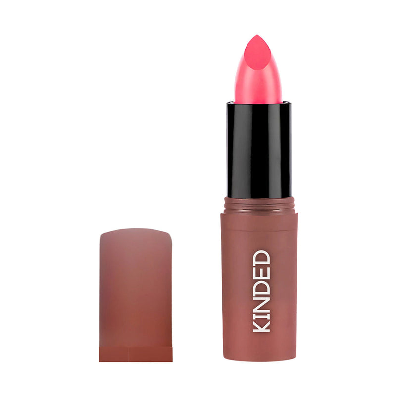 KINDED Satin Saga Bullet Creamy Lipstick With Satin Finish & Vitamin E - 01 Flamingo Pink
