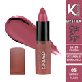 KINDED Satin Saga Bullet Creamy Lipstick With Satin Finish & Vitamin E - 05 Berry Plum