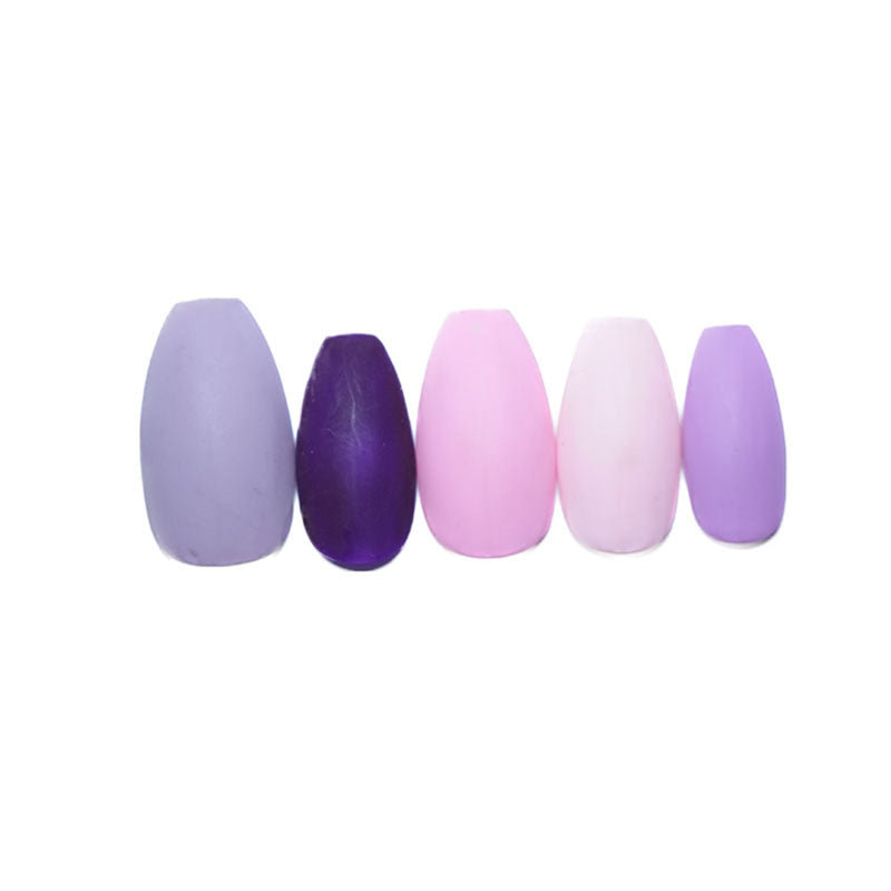 SOEZI Shades Of Purple Reusable Press On Nails - Ready To Wear Kit