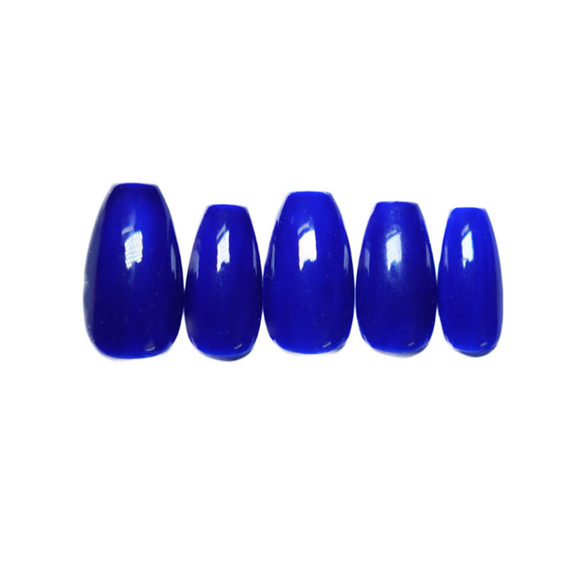 SOEZI Ballsy Blues Reusable Press On Nails - Ready To Wear Kit
