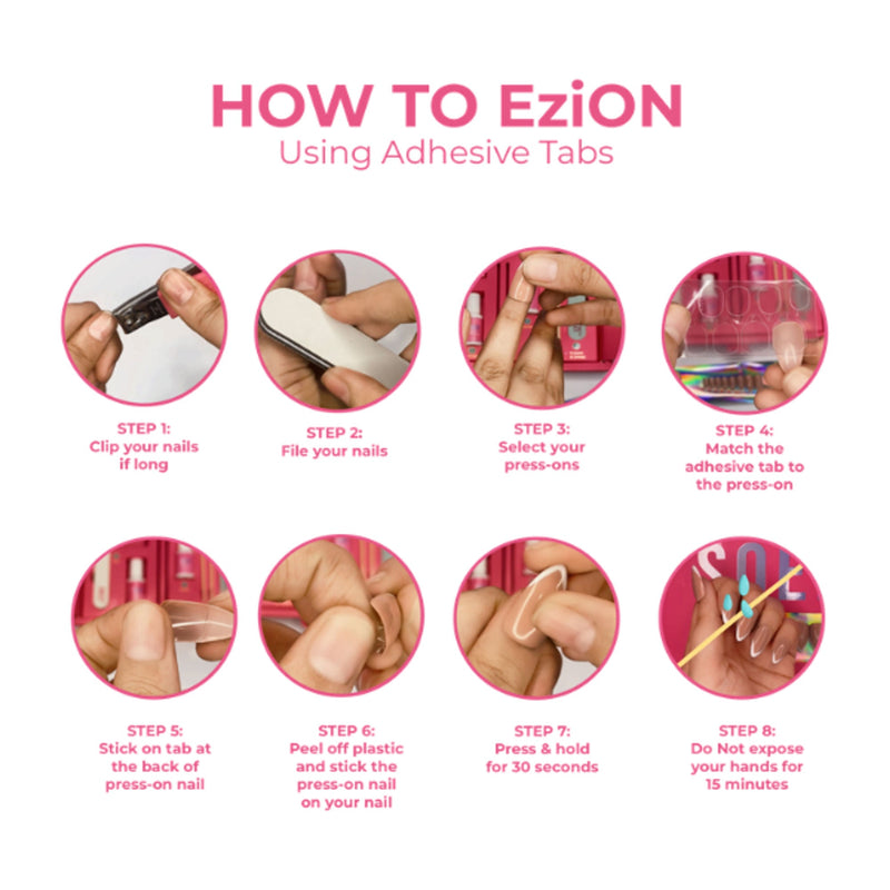 SOEZI Flip'em Off Reusable Press On Nails - Ready To Wear Kit