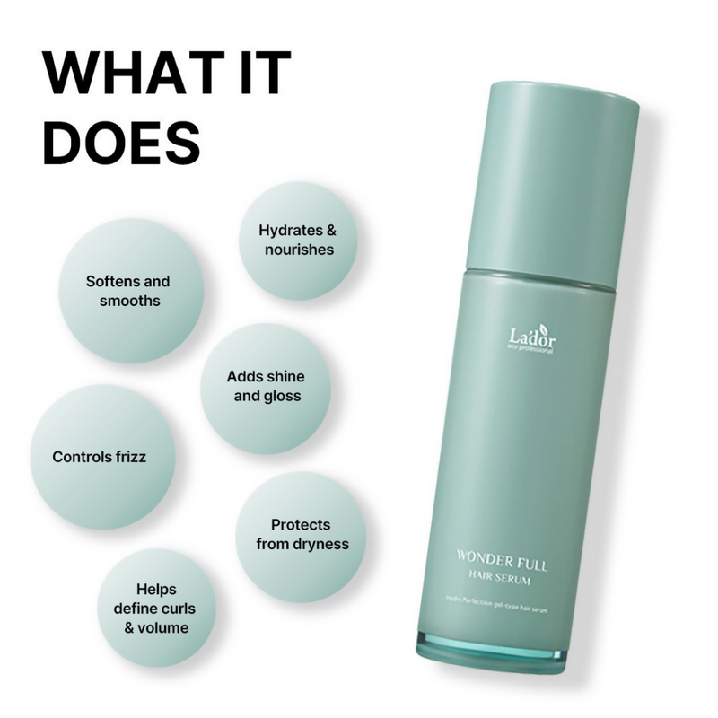 La'dor Wonder Full Korean Hair Serum for Dry & Frizzy Hair - Reduces Split Ends & Locks in Moisture