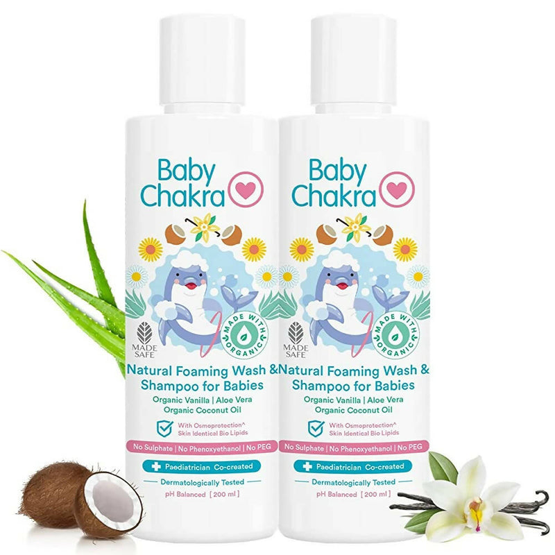 BabyChakra Natural Foaming Wash & Shampoo For Babies