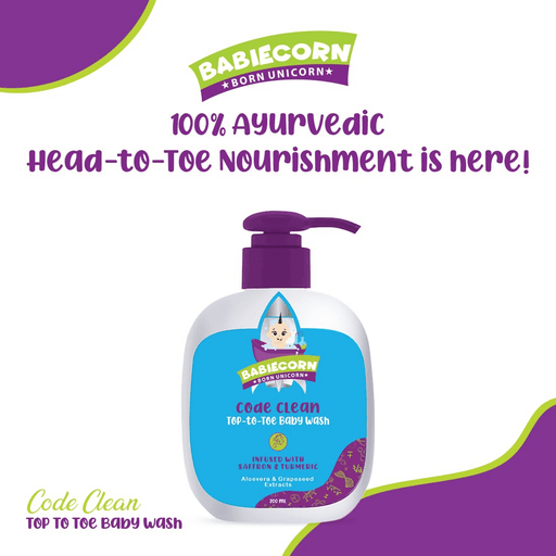 Babiecorn 3 in 1 Baby Top-to-Toe Body Wash