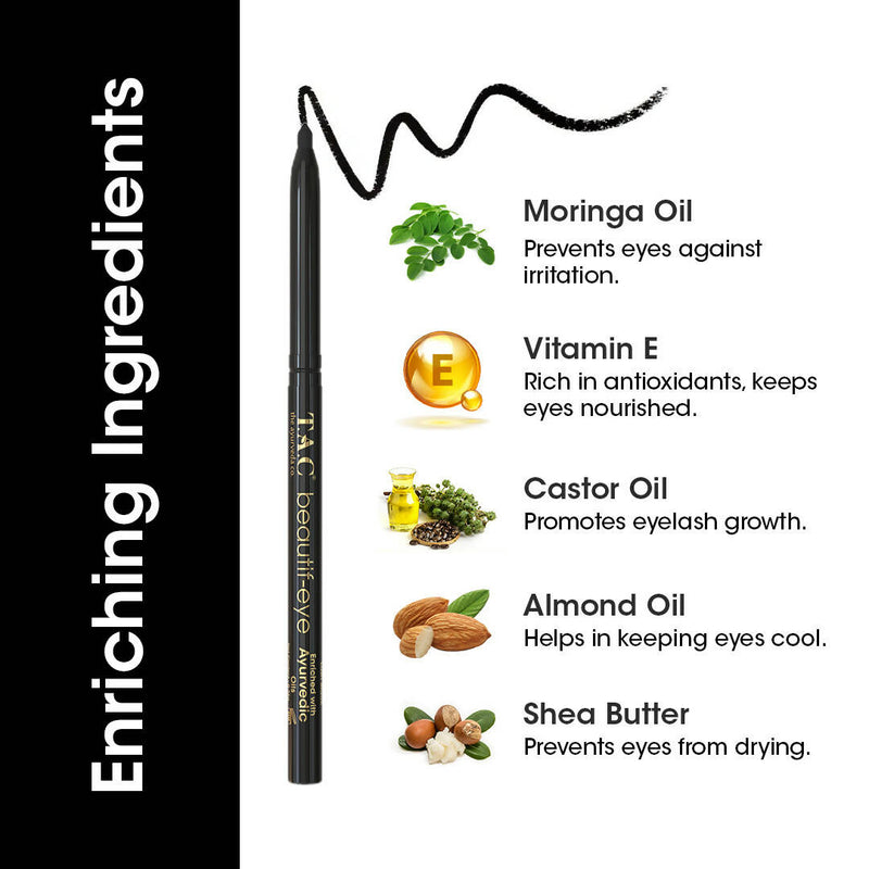 TAC - The Ayurveda Co. Beautif-eye Ayurvedic Black Kajal
