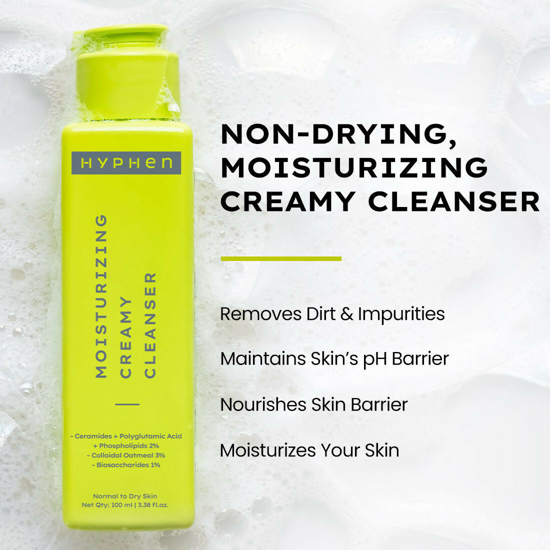 Hyphen By Kriti Sanon CSM (Cleanser, Serum, Moisturizer) Normal to Dry Skin Combo