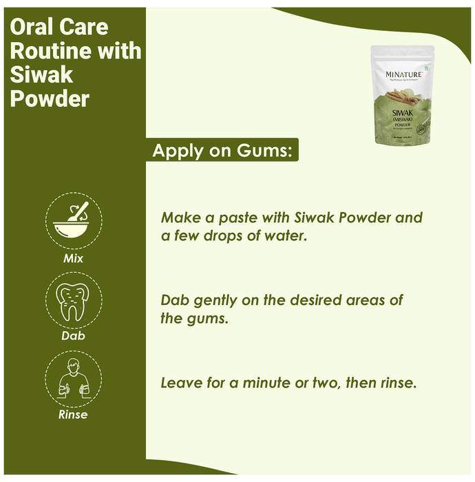 Minature Siwak (Miswak) Powder